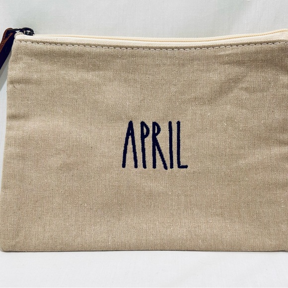 Personalized Jute Makeup Cosmetic Storage Bag Custom Embroidery - Picture 7 of 9